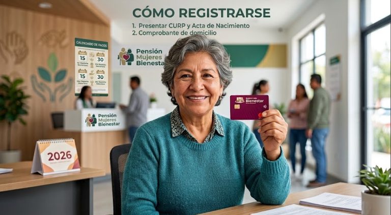 Pensión Mujeres Bienestar 2026: ¡Recibe hasta $3,100! Requisitos y cómo registrarte